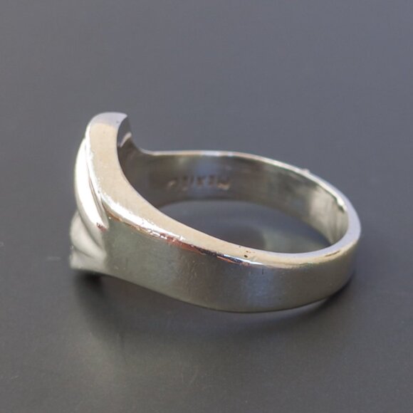 Vintage TAXCO Sterling Sculpted Wave Ring — Size 6.75 - Picture 9 of 12